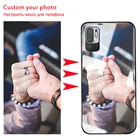 Чехол для Xiaomi Redmi Note 10 5G, стеклянный чехол с изображением на заказ, для Redmi Note 10 5G, сделай сам, чехол