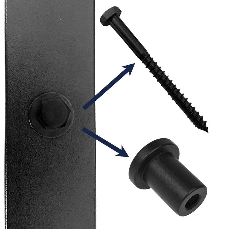Adjustable Sliding Barn Door Spacers for Wall Track Rolling Roller Assemblies Connecting Device Steel Connector with Screws |