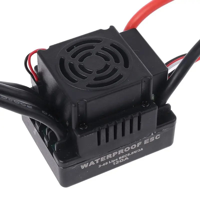 T-образный водонепроницаемый бесщеточный контроллер скорости 80A RC ESC для 1/8