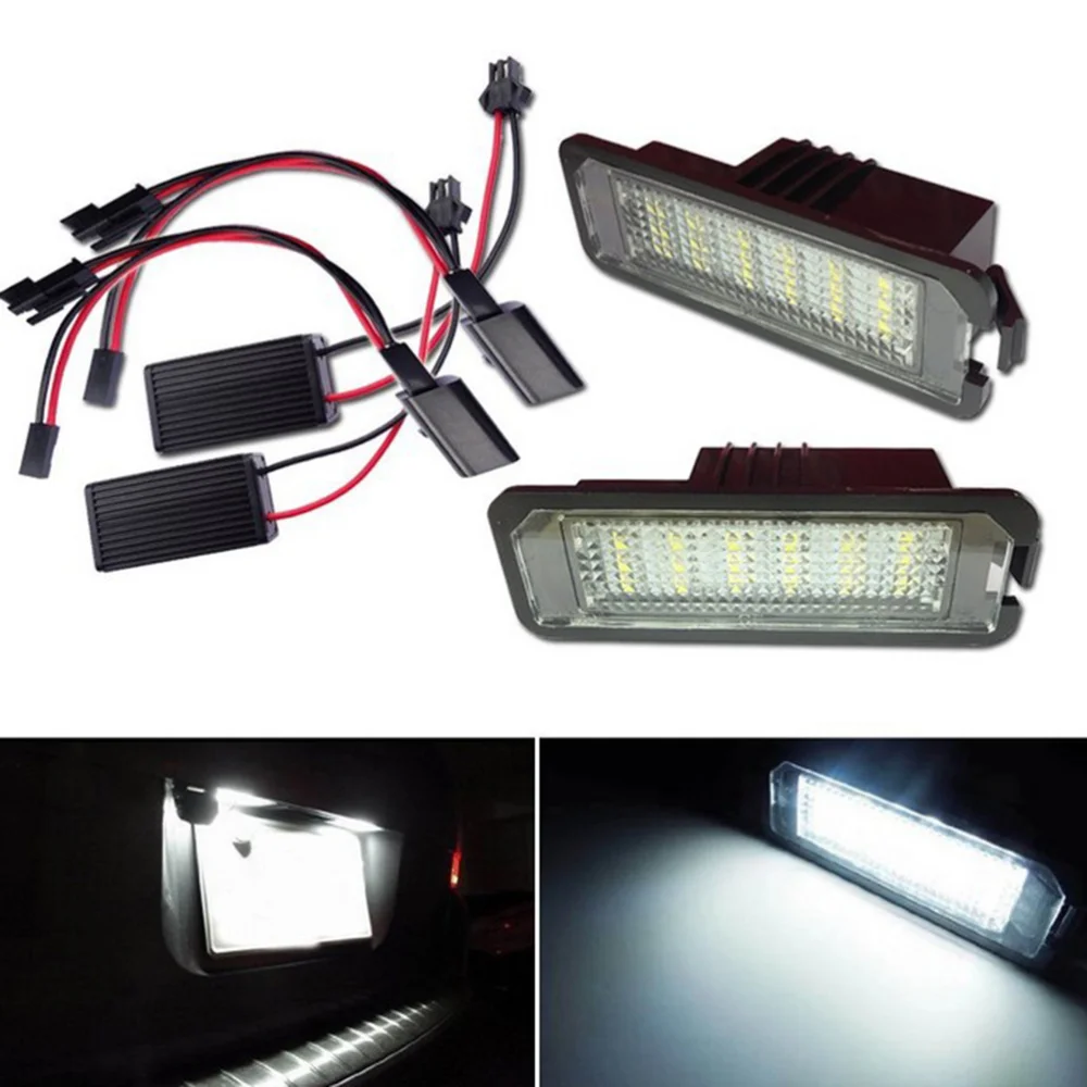 

2pcs 18-SMD LED License Plate Lights for Porsche Car Accessory Supply