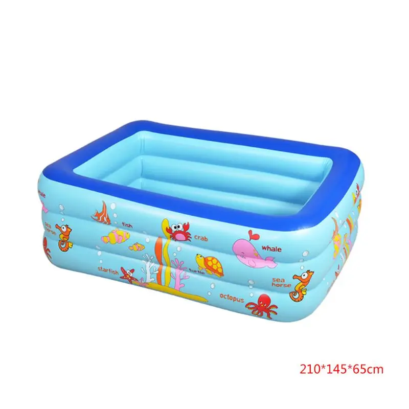 

Summer Inflatable Swimming Pool Outdoor Backyard Inflated Kids Adults Bathtub PXPF