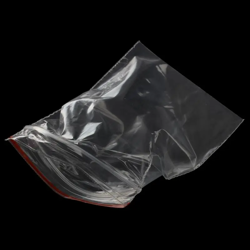 100 Pcs Sachet Pochette Transparent En Plastique Fermeture Bag Pochon Pression 5X7cm | Дом и сад