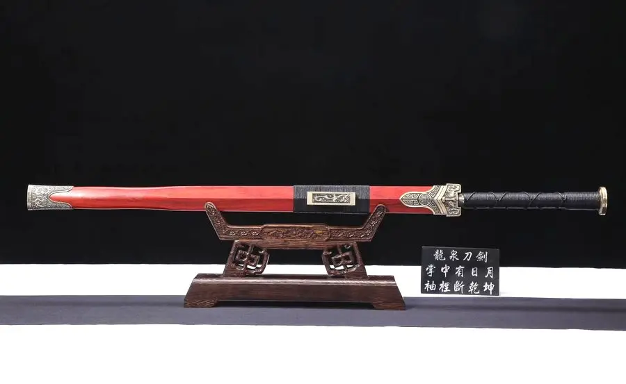 Замечательный меч WUSHU архаический в стиле династии Хань венец 608 стальное лезвие