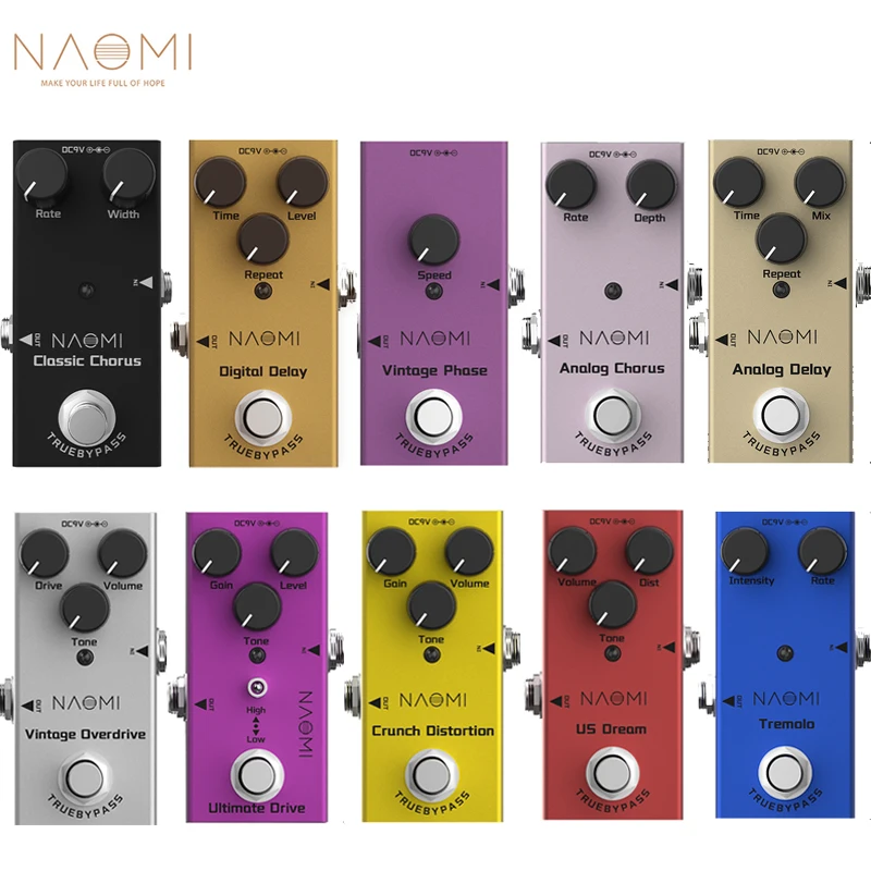 naomi elektrische gitarre effekt pedal vintage overdrive phase overdrive crunch verzerrunguns traumtremolochorusverzögerung free global sh
