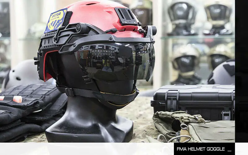 

Op Helmet Goggles 3MM Thicken Anti-Fog Lens Protective Airsoft Paintball