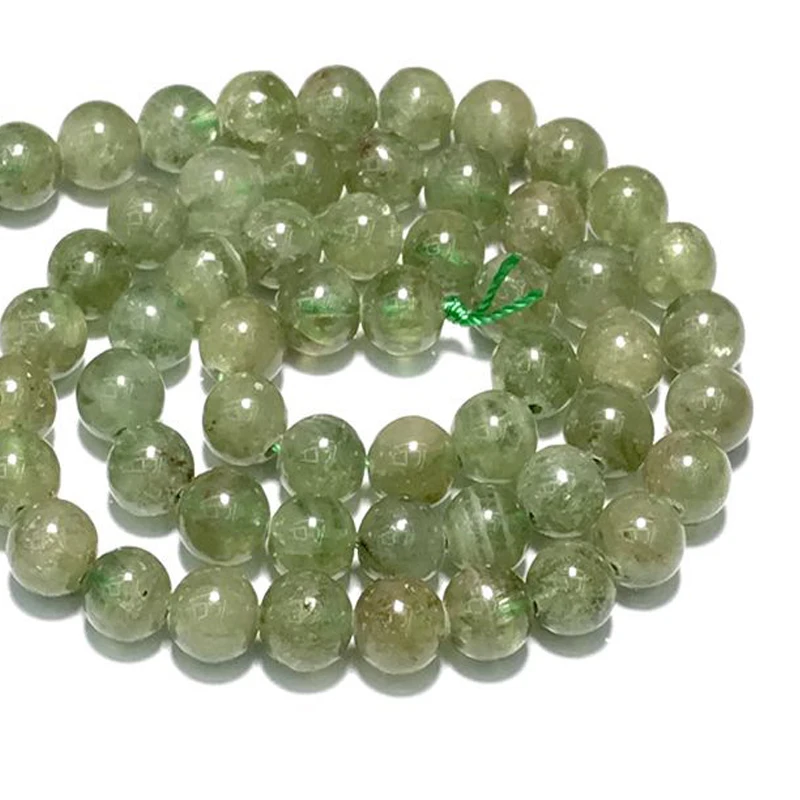 Бусины из натурального бразильского зеленого апатита 6 мм 8 круглый свободный