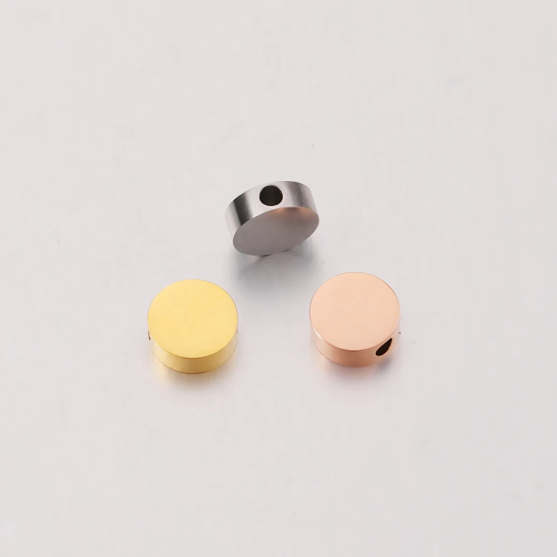 

Stainless Steel 3*8mm Round Circle Bead Charms Metal 1.8mm Small Hole Bead For Making Jewelry Necklace DIY Beads 20piece/lot