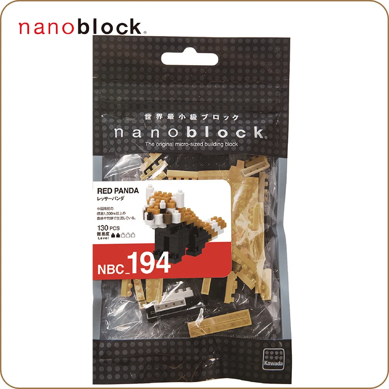 Kawada nanoblock NBC194 красная панда строительные блоки забавные животные игрушка кирпич