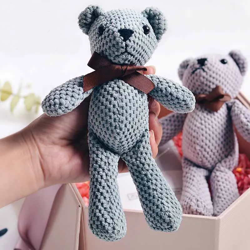 Популярный плюшевый мишка тедди 18 20 см мягкие игрушки милый кролик для платья