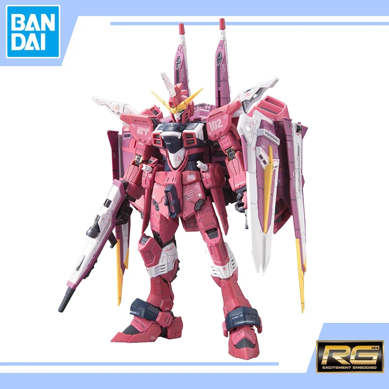 BANDAI Assembly Model RG 1/144 SEED ZGMF-X09A JUSTICE GUNDAM Action Toy Figures Children's Gifts