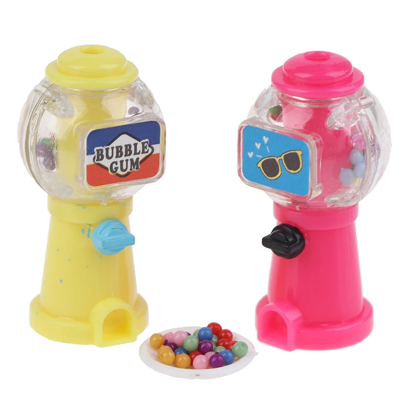 Торговый автомат ярких конфет в масштабе 1:12 для кукольного домика миниатюрное