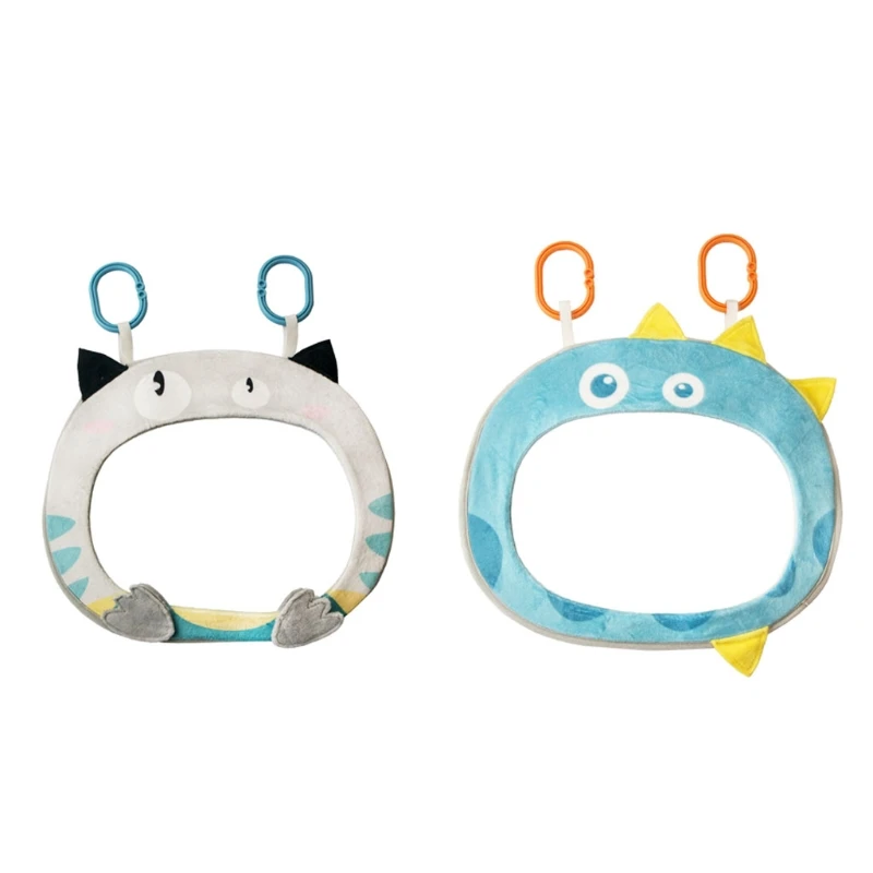 Espejo de coche con dise&ntilde;o de dibujos animados para beb&eacute;, espejo de coche duradero con dise&ntilde;o suave, para juego de beb&eacute;s, probado, divertido, regalos para ni&ntilde;os peque&ntilde;os, A2UB-0