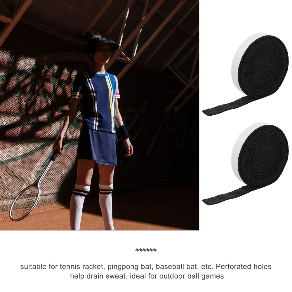 

1 Roll of Sticky Racket Overgrips Anti-slip Tennis Racket Overgrips Sweatband