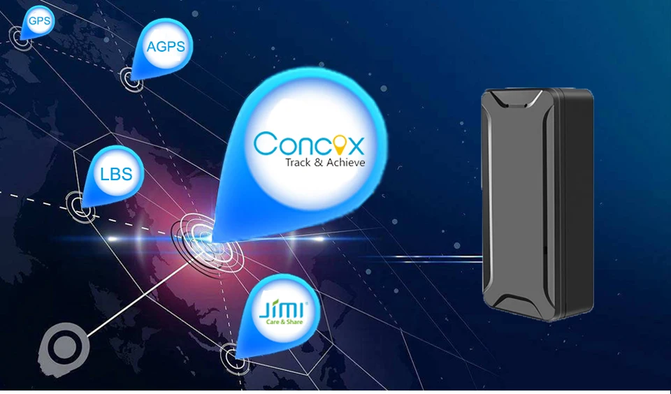 Concox Mini AT2 gps трекер портативный с 1000 мАч перезаряжаемый аккумулятор голосовой мониторинг и звуковая сигнализация гео-забор трекер