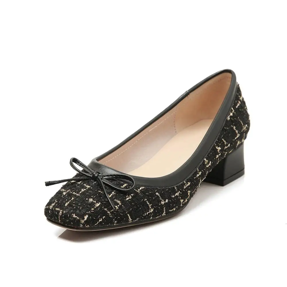 Модные туфли-лодочки сезон весна-осень женская обувь кожаные удобные женские