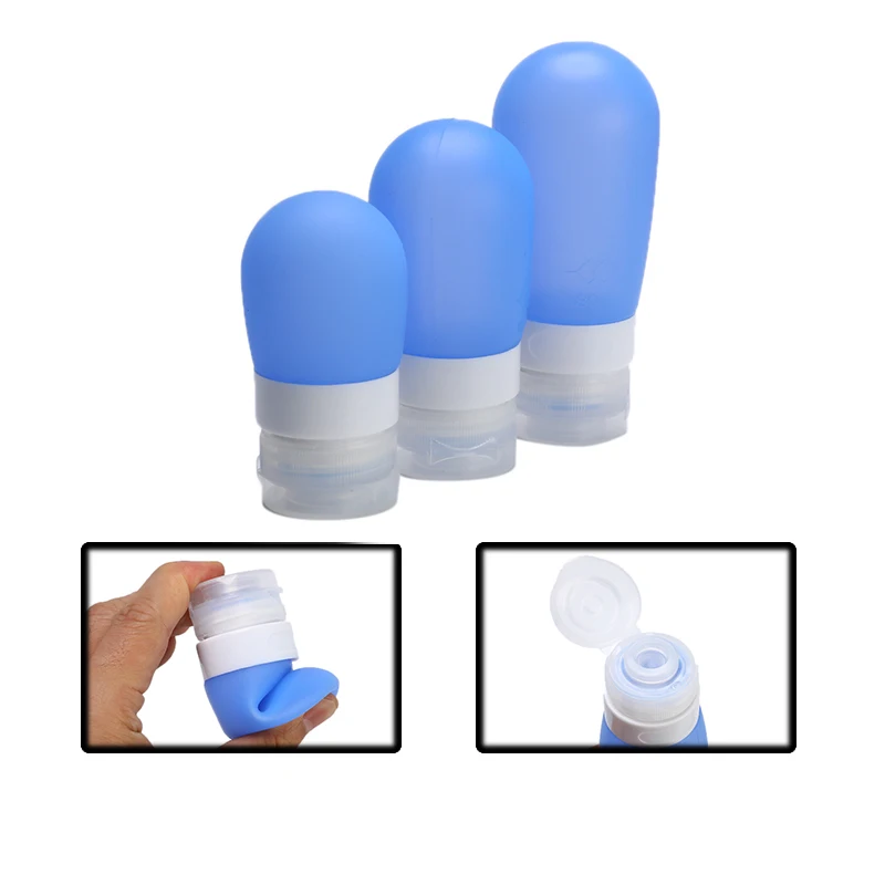 38 мл 60 80 портативная силиконовая многоразовая бутылка пустая дорожная упаковка