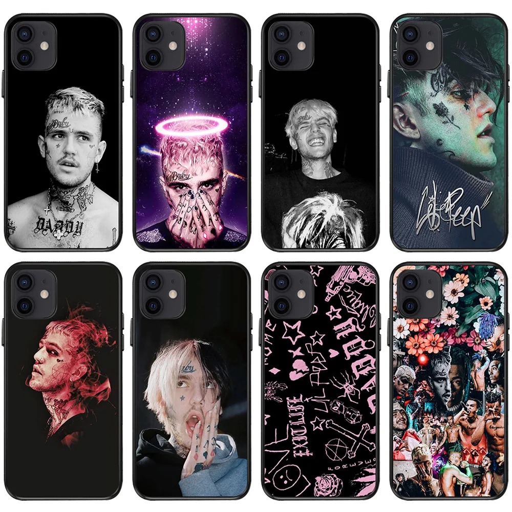 

Lil Peep Mode Phone Case for Iphone 11 13 Pro Max 12 Mini XR XS 8 X 7 6 6s Plus SE 2020 Shockproof Soft Silicone TPU Black Cover