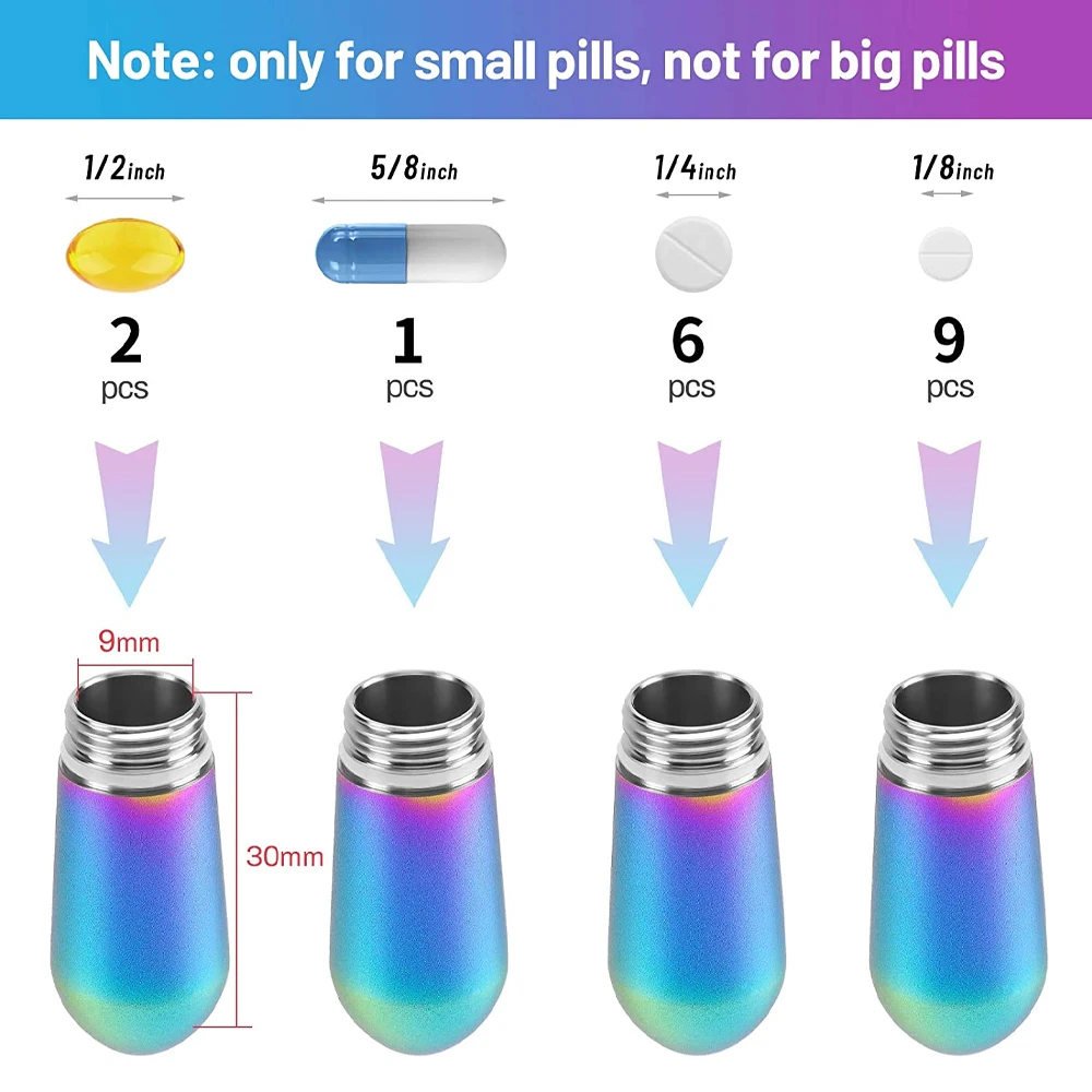 

Titanium alloy waterproof warehouse keychain EDC multi-function airtight tank portable small medicine bottle protection medicine