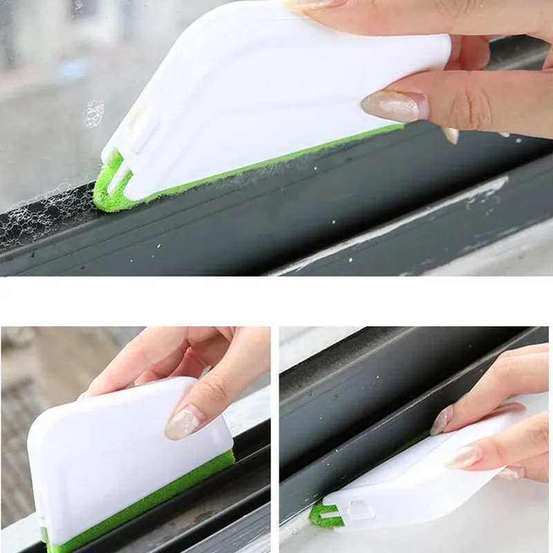 

Window Groove Cleaning Brush Bathroom Kitchen Floor Gap Cleaner Nook Cranny Window Clean Brush Household Cleaning Tool