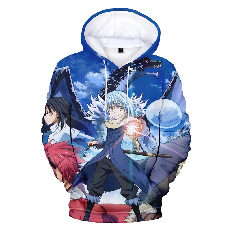 

2021 New Japanese Anime Rimuru Tempest That Time I Got Reincarnated As A Slime 3D Print Hoodies Women/Men Sweatshirt Clothes