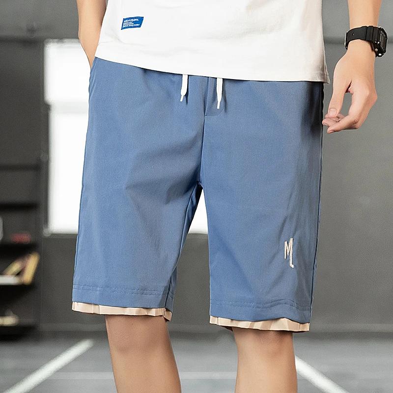 

Мужские шорты 2021, высококачественные летние спортивные и удобные шорты-бермуды, мужские пляжные шорты на завязках с эластичным поясом