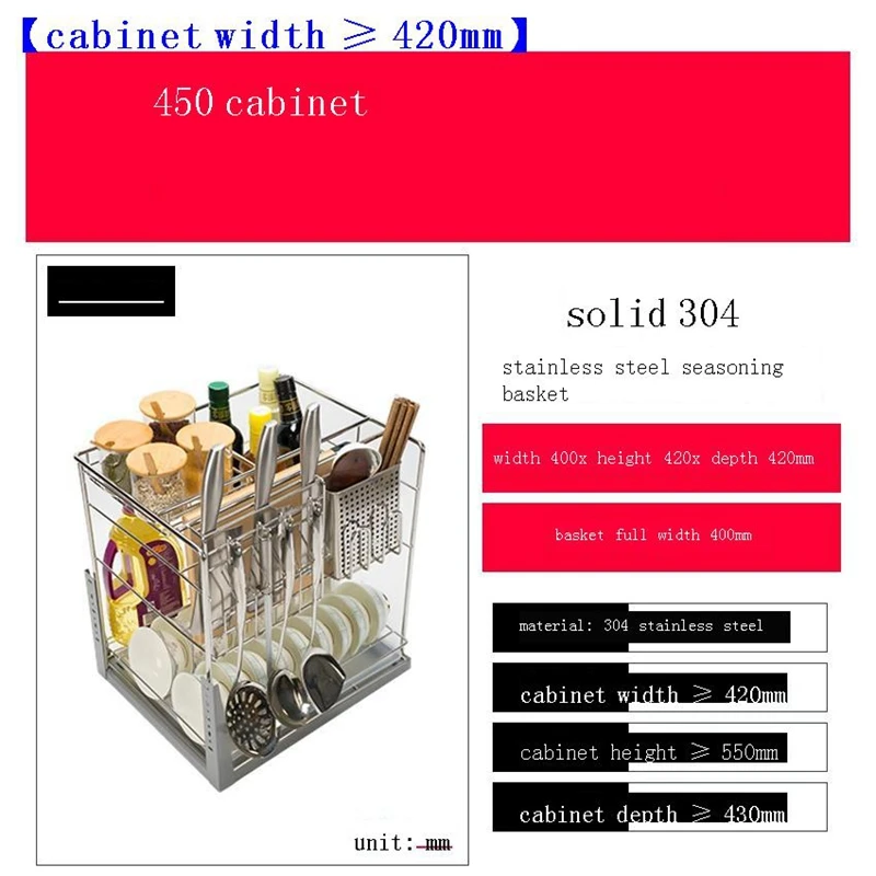 Cestas Para Organizar Pantries Cocina Organizador органайзер для кухни из нержавеющей стали Cozinha
