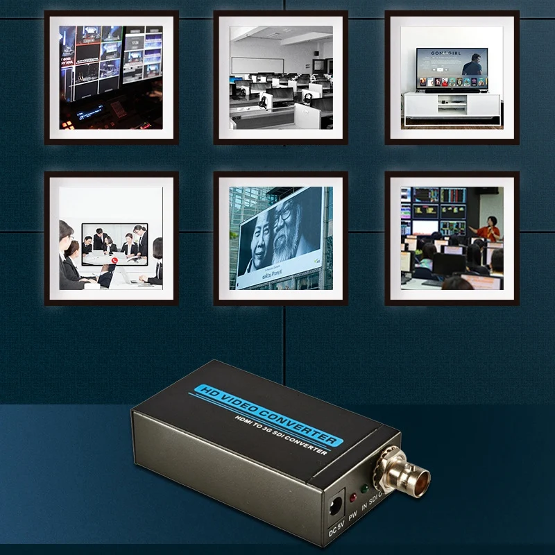 

HDMI to 3G SDI Converter HD 1080P Video Converter Support SD HD 3G-SDI with Power Supply