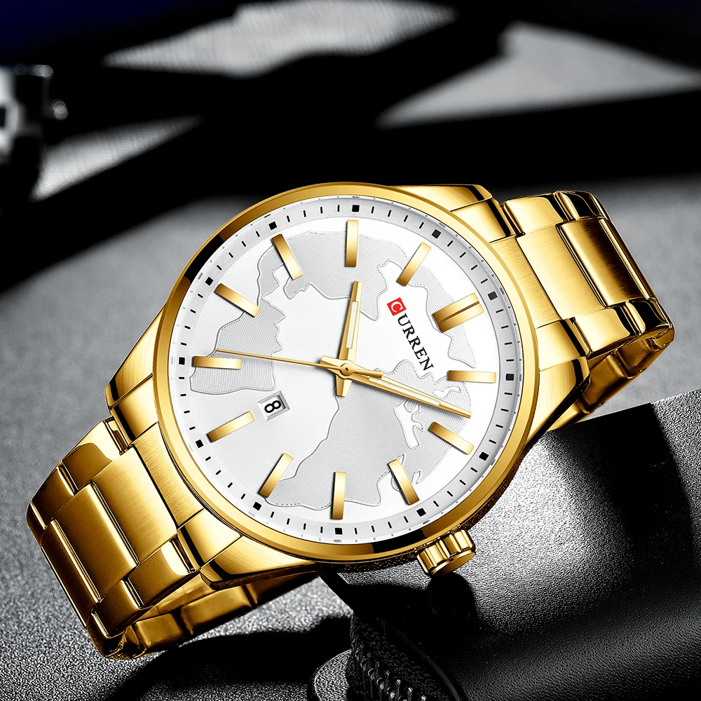 

Relogio Masculino CURREN 2019 New Fashion Casual Mens Watches with Stainless Steel Top Brand Luxury Sports Quartz Watch Men