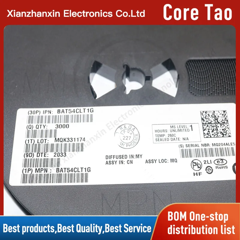 10 шт./лот BAT54CLT1G экран printing5C SOT-23 30 В/200 м Apatch диод Шоттки | Электронные компоненты и