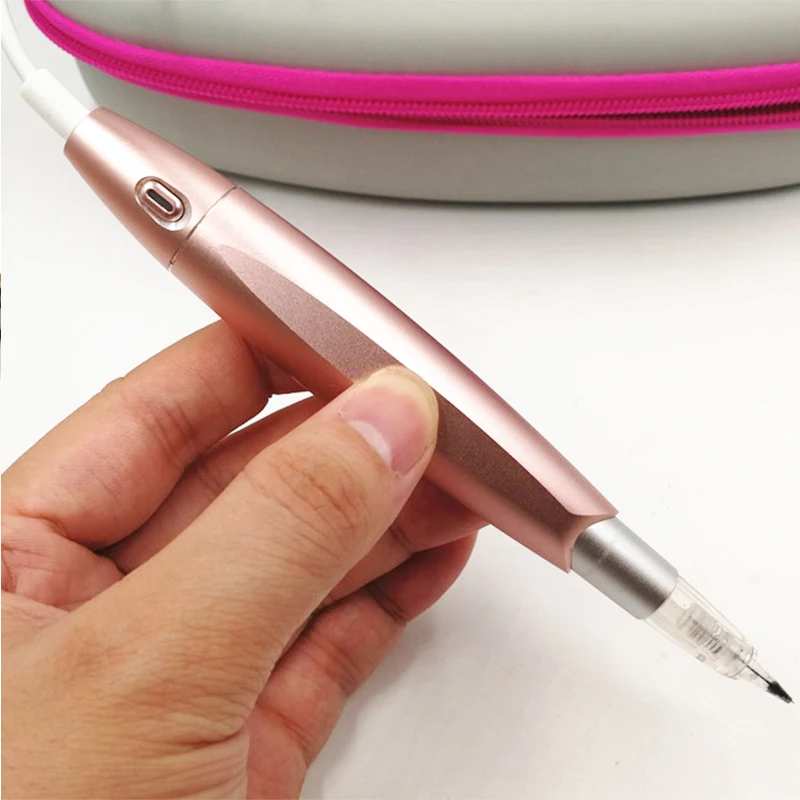 Pro Embroidery Eyebrow lip Tattoo Machine Pen rotary For MTS Semi-permanent Makeup Microblading Liner Shader Digital Machine Set