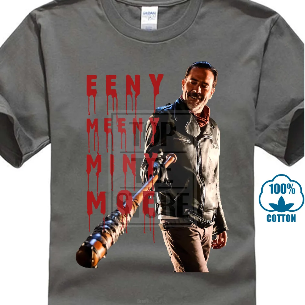 Темно-серый Футболка The Walking Dead Negan Eeny Meeny Miny Mo Размер: S-Xxl 022425 - Цвет: Темно-серый