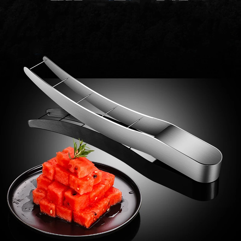 304 stainless steel watermelon cutter knife fruit vegetable cutter watermelon cubes kitchen accessories gadgets free global shipping