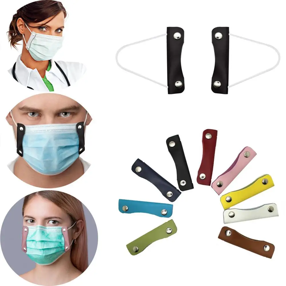 2 держатель с креплением + 3 М эластичный трос прочный кожаный зажим многоразовый