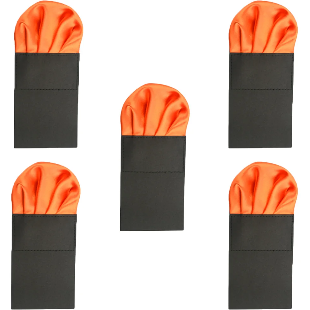 5 шт мужской носовой платок 4 Складки предварительно складной карманный