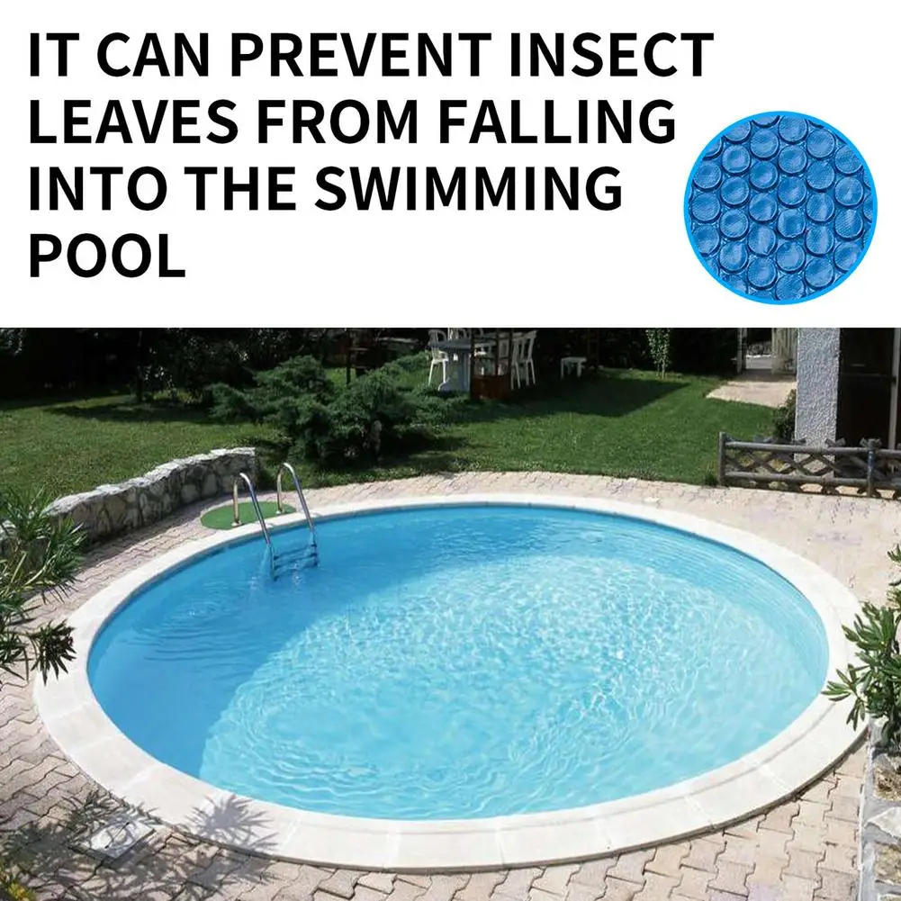 Круглая крышка для бассейна Брезентовая Солнечная Защитная теплоизоляционная