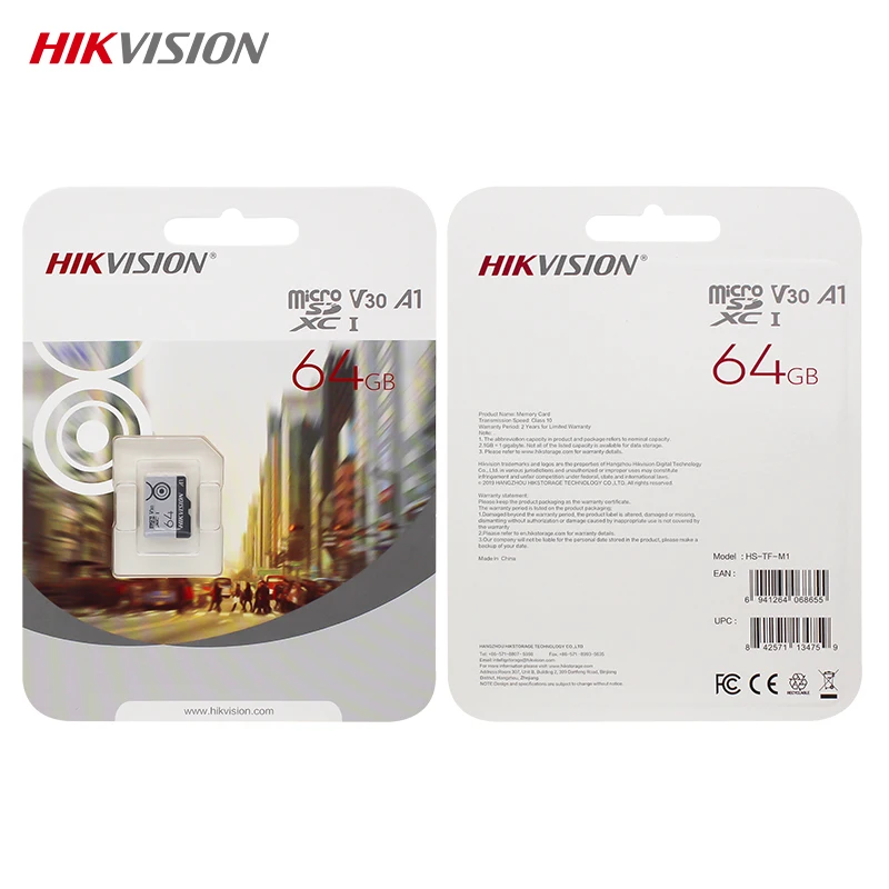 Карта памяти Micro SD HIKVISION 32 Гб V10 SDHC 64 128 ГБ V30 SDXC TF карта A1 высокоскоростная