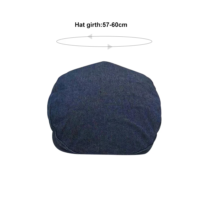 Синий ковбойский мужской берет Кепка регулируемые шапки мужская Ковбойская