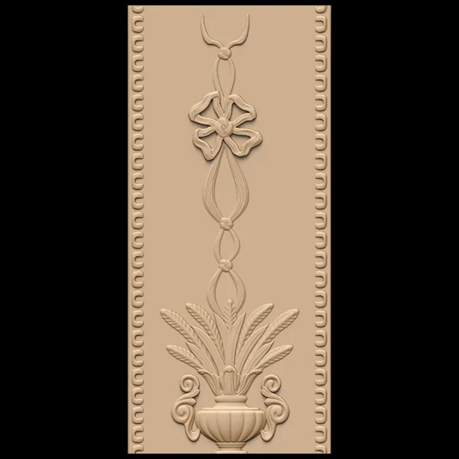 Декоративная панель 3d модель рельеф STL для резьбы по дереву на 3d-принтере |