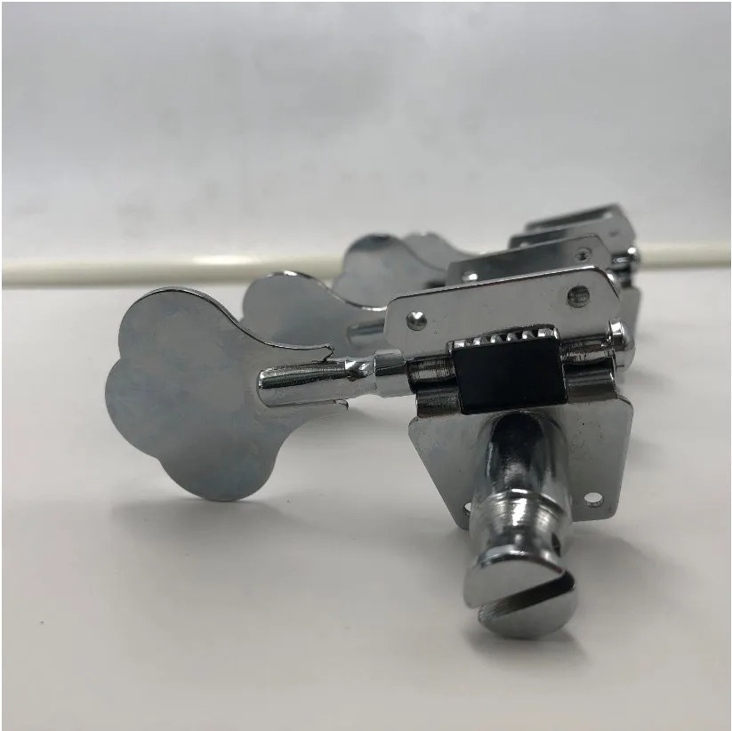 4pcs gitarre tuning pegs elektrische bass tuner peg gitarre open getriebe tuning pegs mechaniken für jazz bass gitarre silber free global shippin
