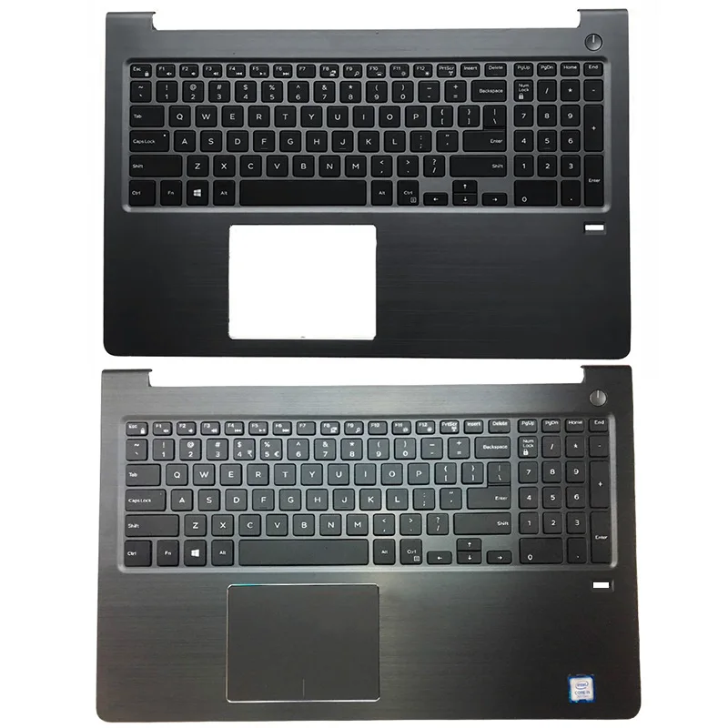 Новый Ноутбук Упор для рук верхний чехол с подсветкой Клавиатура ноутбука Dell Vostro