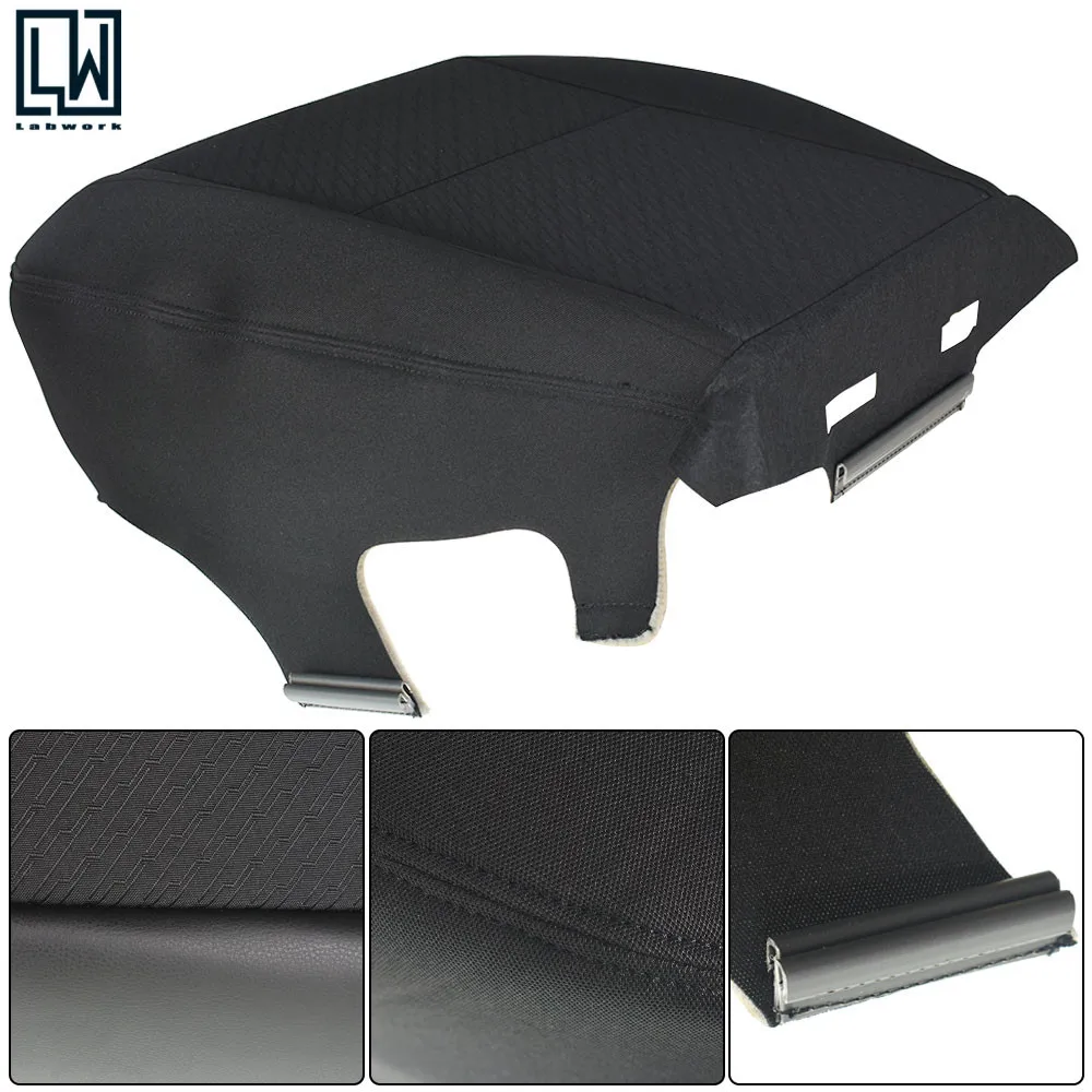 

Black Bottom Cloth Seat Cover For Chevy 2007 - 2014 Silverado 1500 2500HD 3500HD