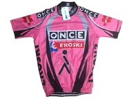 once eroski team pink retro classic cycling jerseys racing bicycle summer short sleeve ropa ciclismo clothing maillot