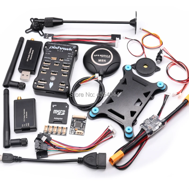 Контроллер полета Pixhawk 2.4.8 PX4 PIX + M8N gps xt60 силовой модуль 3DR 100 мВт/500 МВт