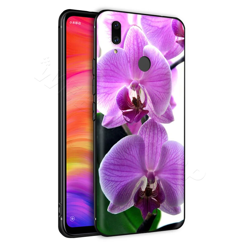 Цветной чехол с цветами орхидеи для Xiaomi Redmi 4A 4X 5 5A 6 6A 7 7A S2 Note Go K20 Pro Plus Prime 8T|Бамперы|