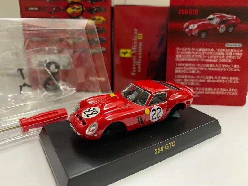 

1/64 KYOSHO Ferrari 250 GTO #22 Le Mans F1 RACING Collection of die-cast alloy car decoration model toys