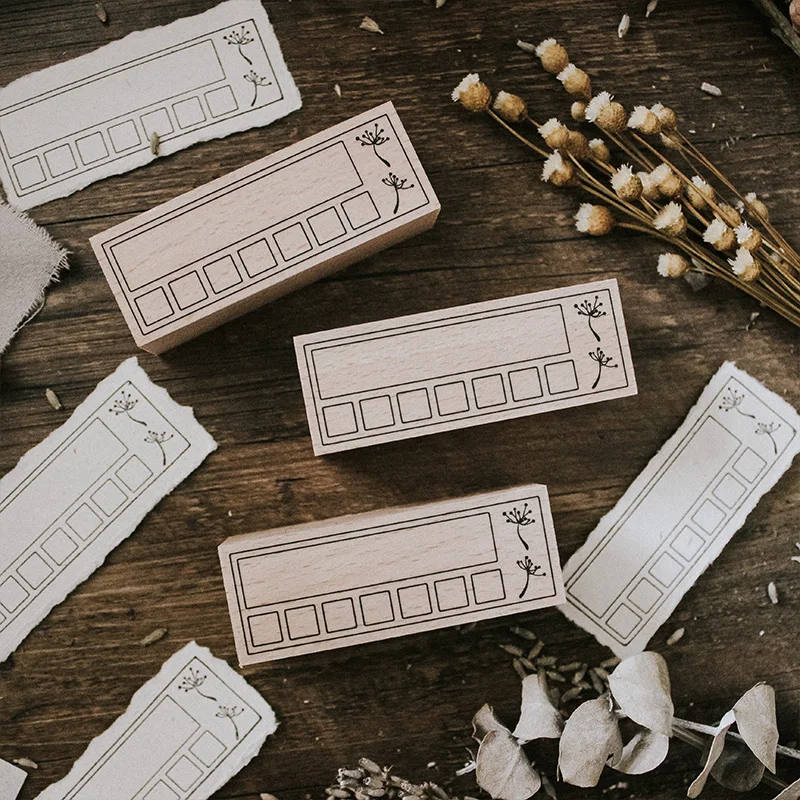 Печатные уплотнения из твердой древесины формата Еженедельный Excel деревянные