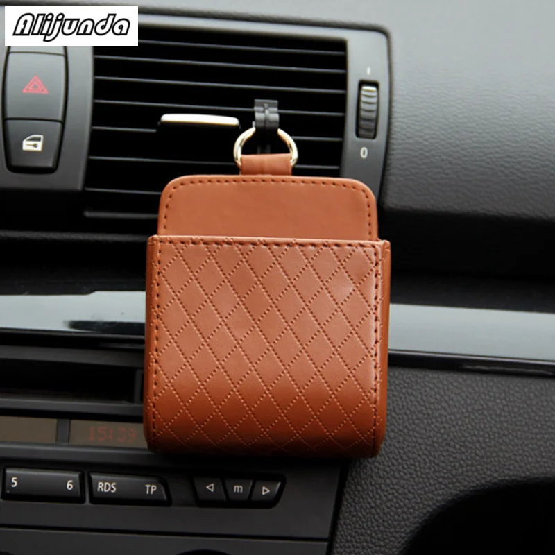 Коробка органайзер в автомобиль сумка на выход подвесная кожаная коробка