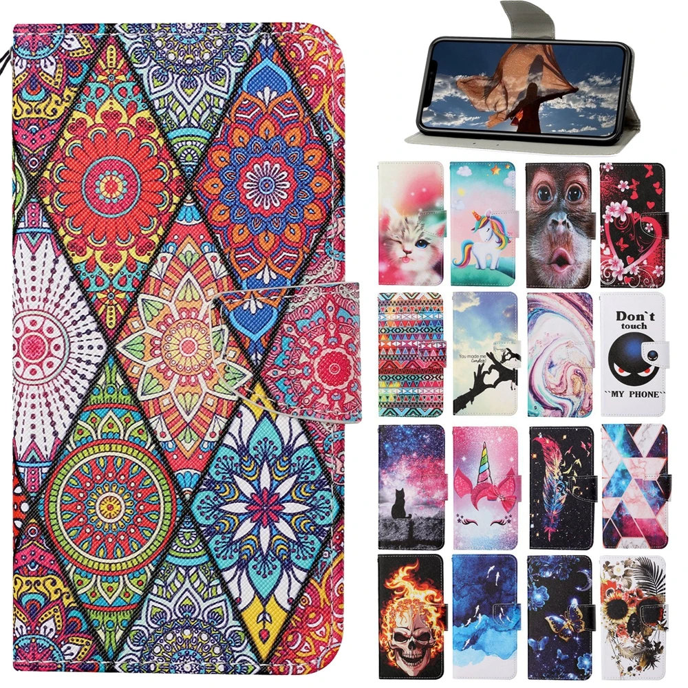 

Чехол-книжка для Samsung A21 S, кожаный, с изображением кошки тотема