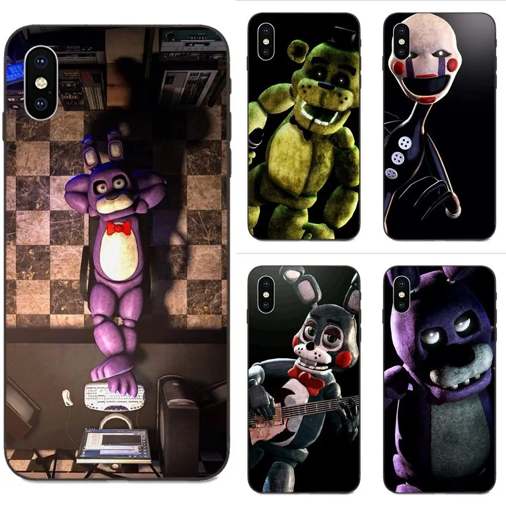 Черный Аниматроник Sfm Fnaf для Galaxy C5 C7 J1 J2 J3 J330 J5 J6 J7 J730 M20 M30 Ace Core Max Mini Plus Prime Pro|Бамперы|