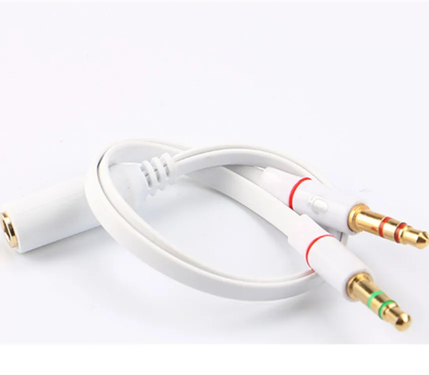 Аудиокабель для наушников с разъемом Мама 2 3 5 мм сплиттер микрофона и переходник